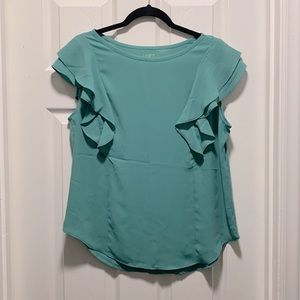 Loft. Size medium. Flutter sleeve tank.